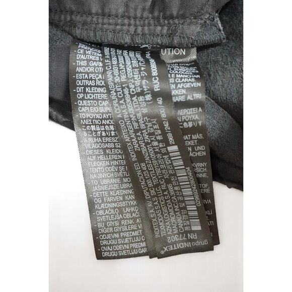 Zara ZW FAUX LEATHER ‘90S WIDE LEG PANTS 8 - Picture 5 of 9